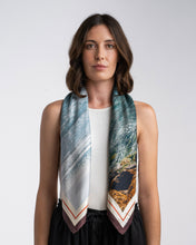 Load image into Gallery viewer, &#39;SOFT WAVE&#39; Silk Scarf
