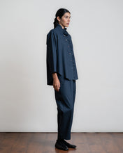 Load image into Gallery viewer, Shirt in linen and organic cotton &#39;Apodaca&#39; blue
