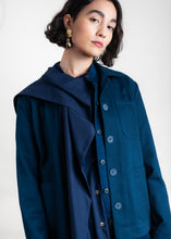 Cargar imagen en el visor de la galería, Chaqueta LAMAR Algodón Orgánico Azul
