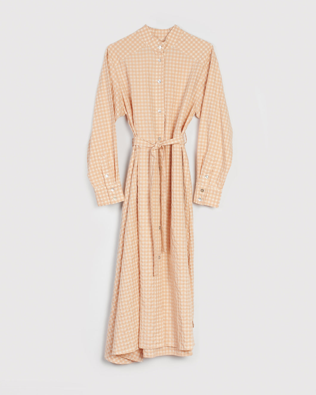 Checked cotton dress