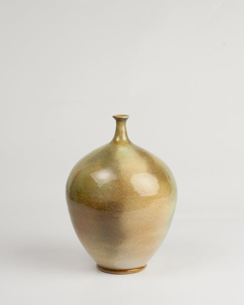 Green and Brown Ceramic Vase