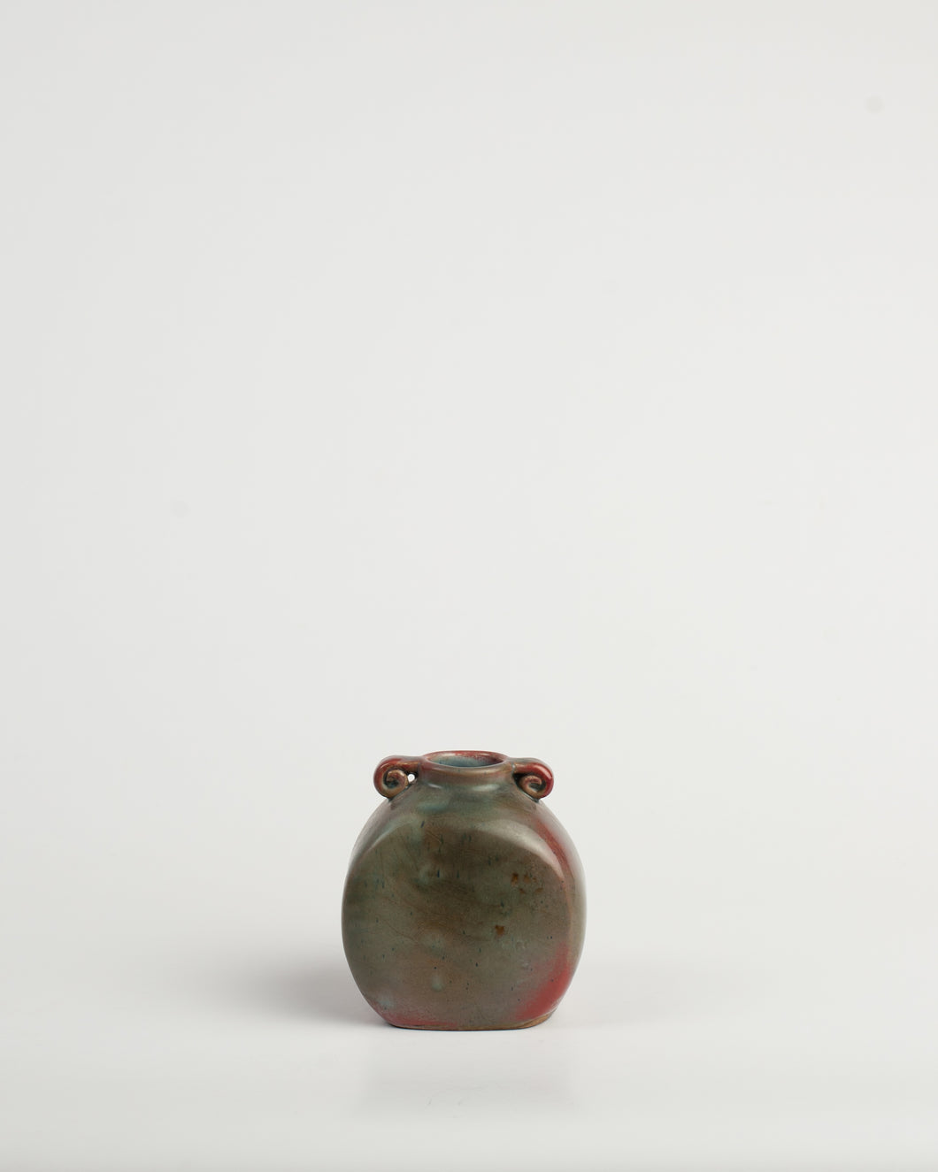 Small Brown Rough Vase with handles