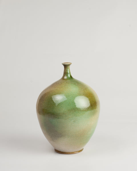 Green and Brown Ceramic Vase