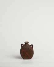 Load image into Gallery viewer, Small Brown Rough Vase with handles
